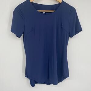 Lulu-B Top Women’s XS Navy UPF+50 Short Sleeve Outdoor Pickleball Tennis Golf